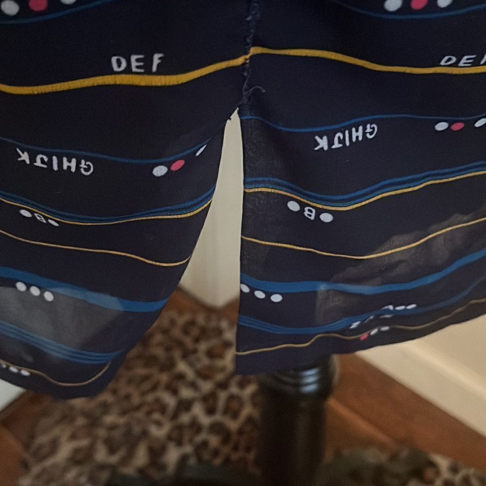 ModCloth Blue Alphabet Print Dress - Picture 9 of 16